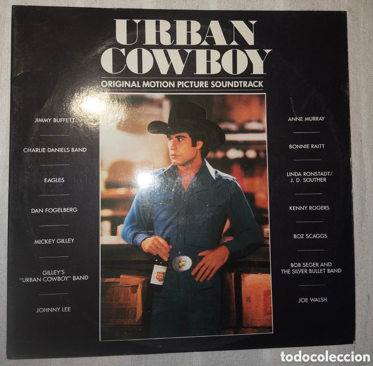 Discos de vinilo: Vinilo &aacute;lbum - Urban Cowboy - BSO - Doble &aacute;lbum Portugal - John Travolta
