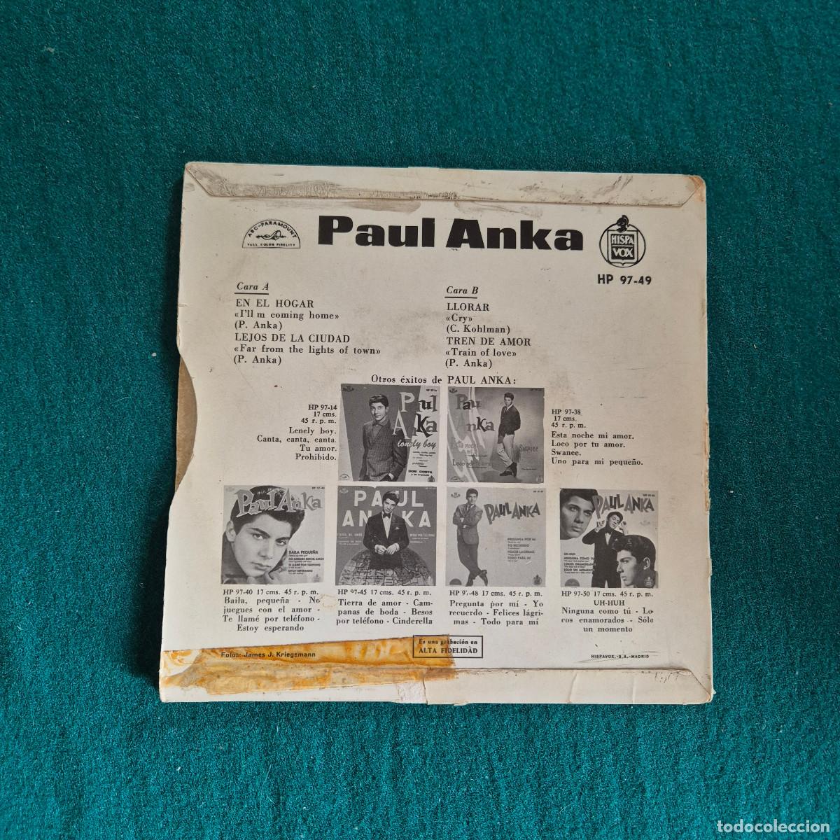 Discos de vinilo: Paul Anka &ndash; En El Hogar = Im Coming Home - Foto 2