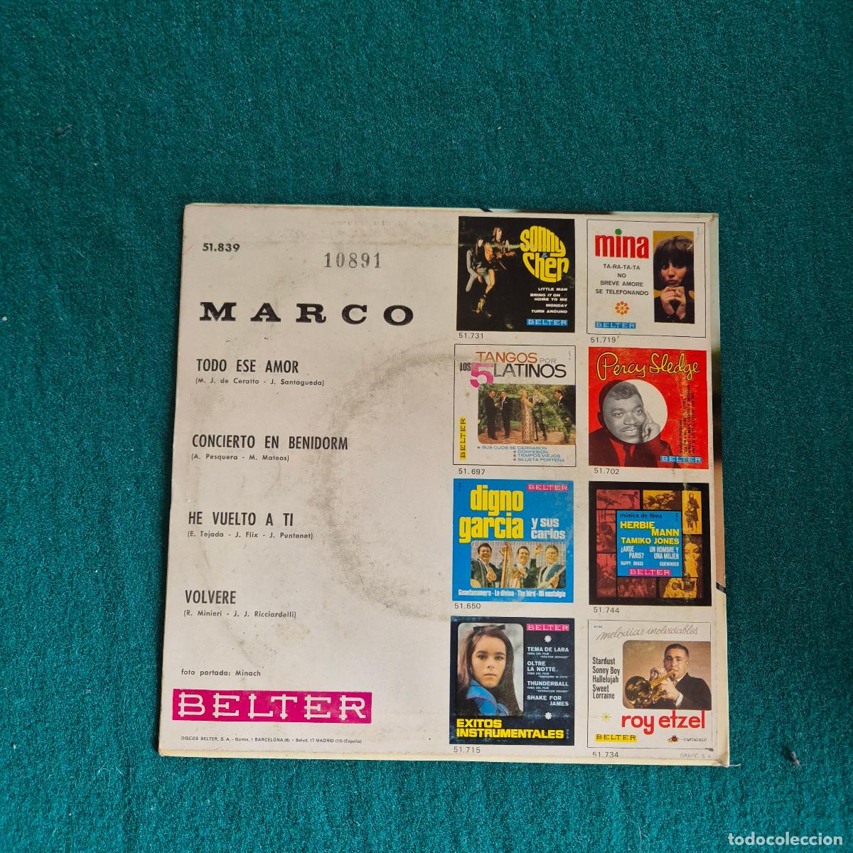 Discos de vinilo: Marco &ndash; Todo Ese Amor - Foto 2