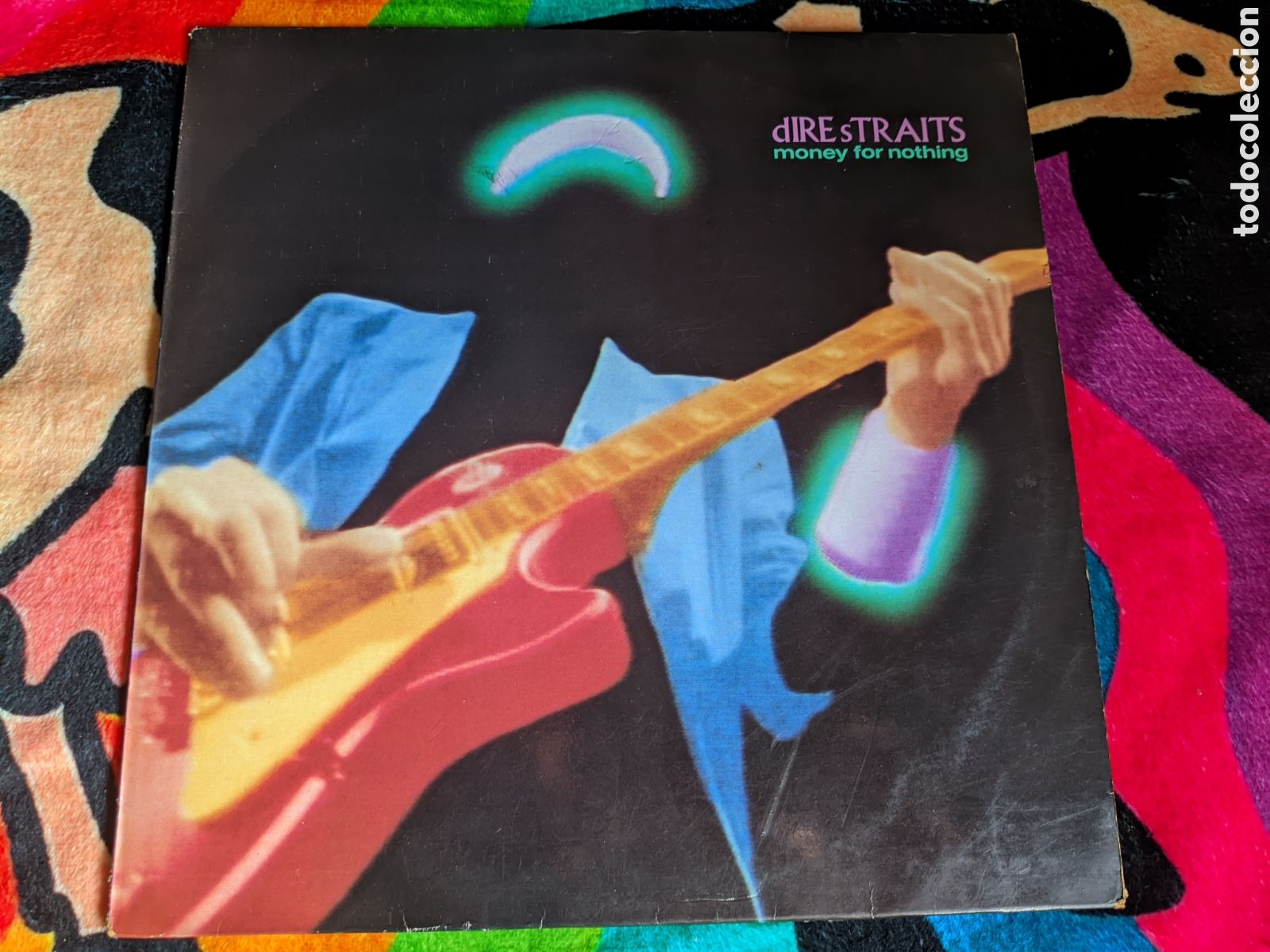 Discos de vinilo: // Dire Straits &ndash; Money for Nothing (1988, Vertigo, Espa&ntilde;a).