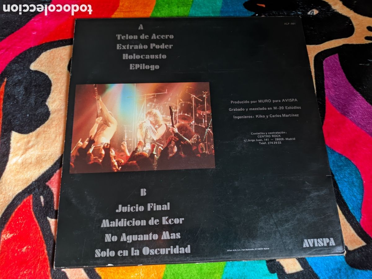 Discos de vinilo: // Muro - Telon De Acero - Avispa Espa&ntilde;a 1988 - Foto 2