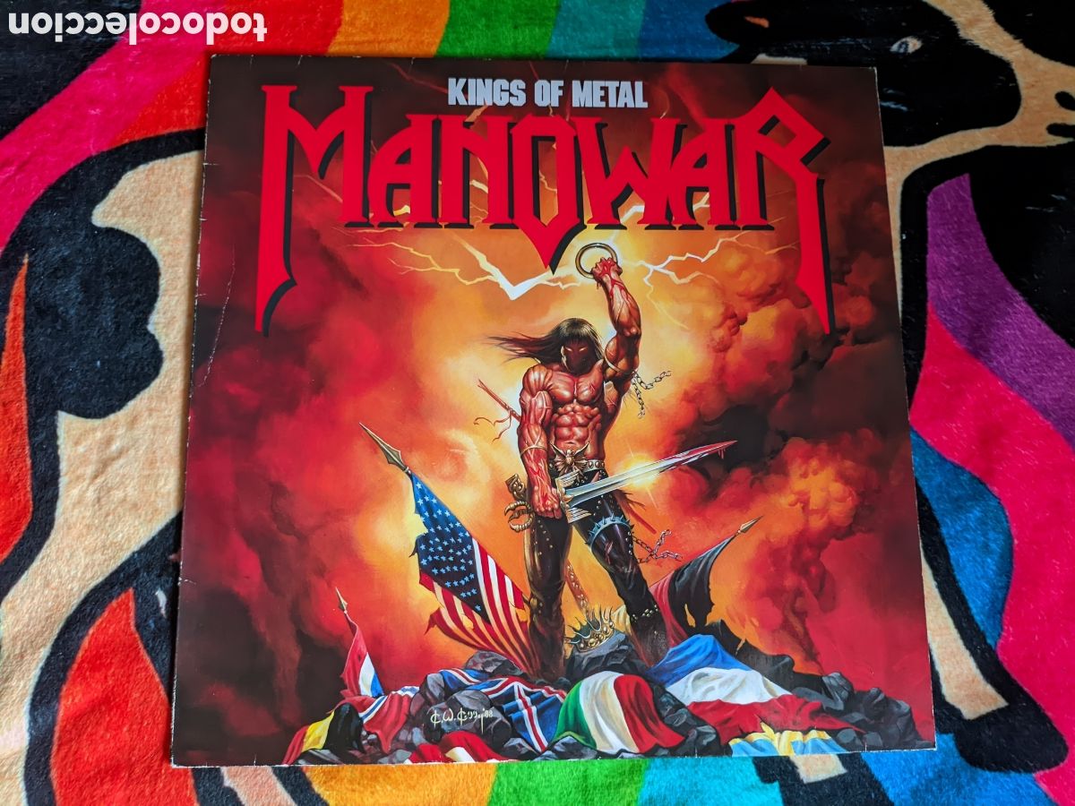 Discos de vinilo: // Manowar - Kings Of Metal - Atlantic Germany 1988