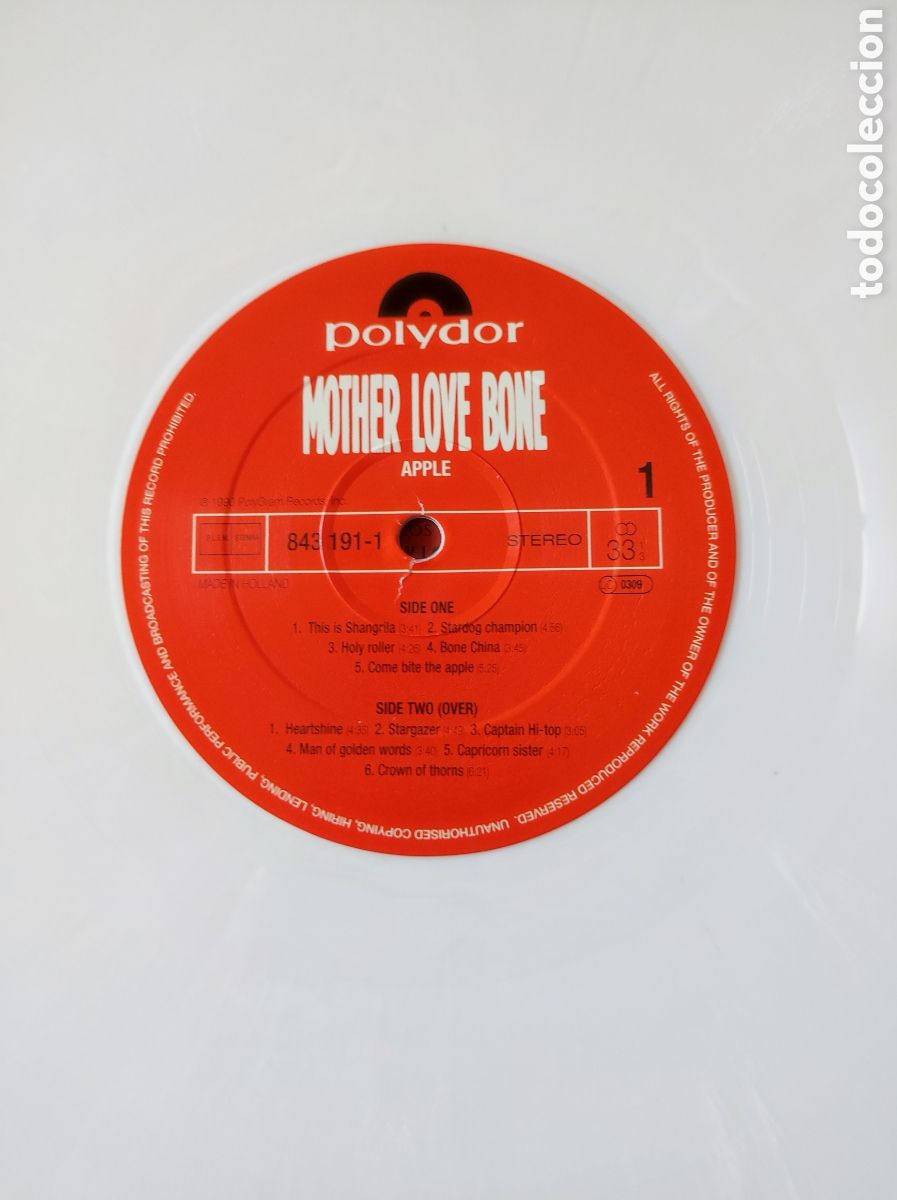 Discos de vinilo: MOTHER LOVE BONE - APPLE - Foto 3