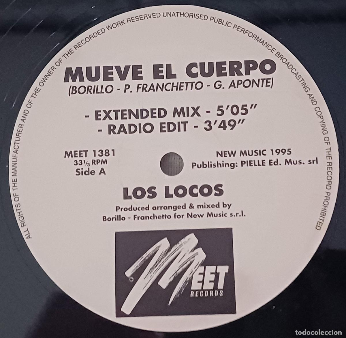 Discos de vinilo: Los Locos &ndash; Mueve El Cuerpo - ITALO HOUSE / Latino - Meet Records