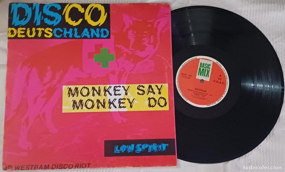 Discos de vinilo: WestBam &ndash; Disco Deutschland / Monkey Say Monkey Do - NEW BEAT - Basic Mix