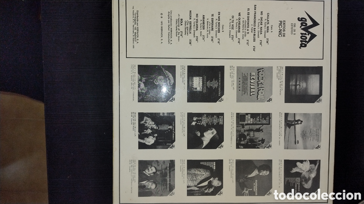 Discos de vinilo: &Eacute;xitos de picnic LP Espa&ntilde;a - Foto 2