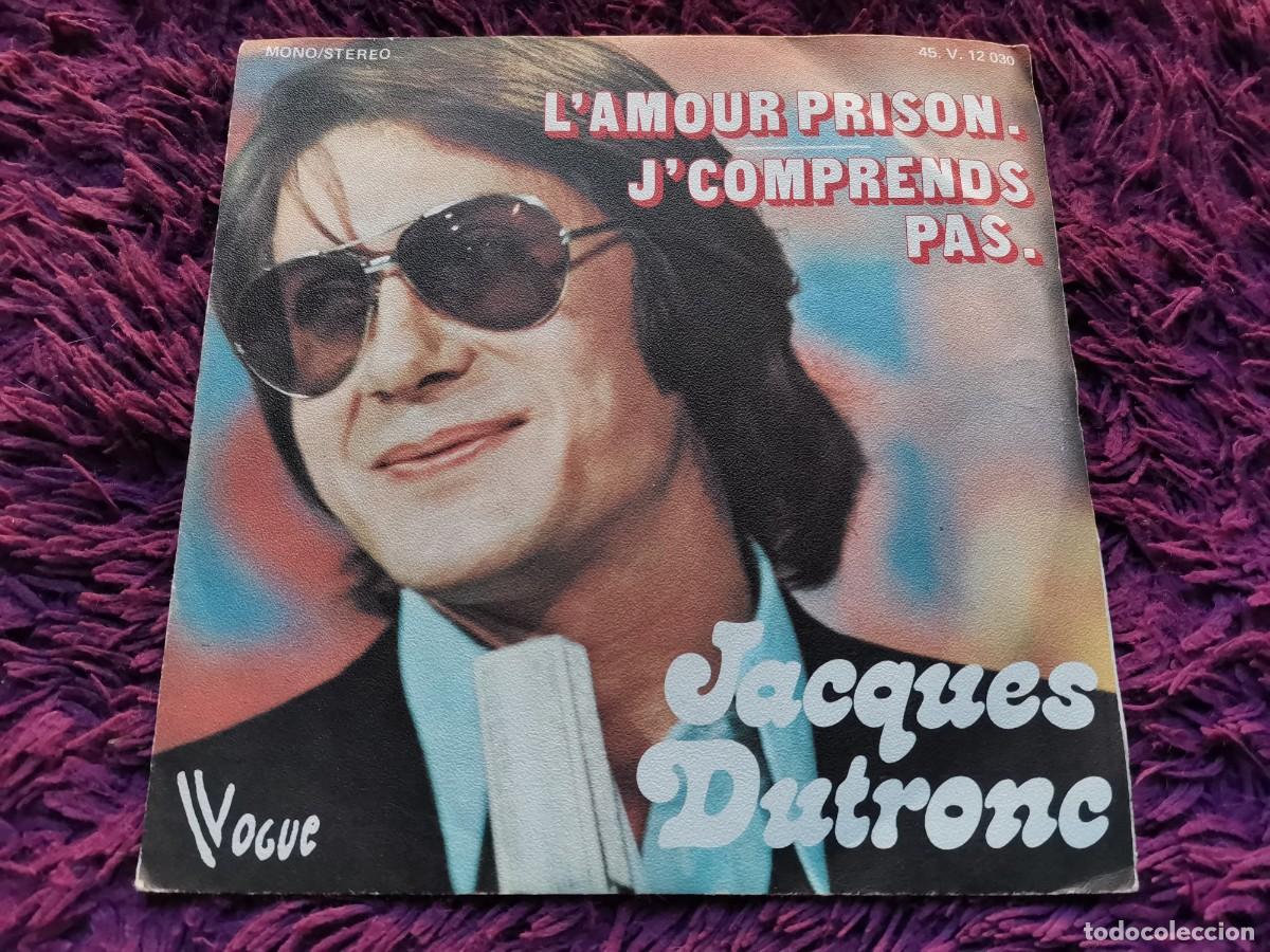 Discos de vinilo: Jacques Dutronc &ndash; L'amour Prison Vinilo 7&rdquo; Single 1974 France 45. V. 12 030