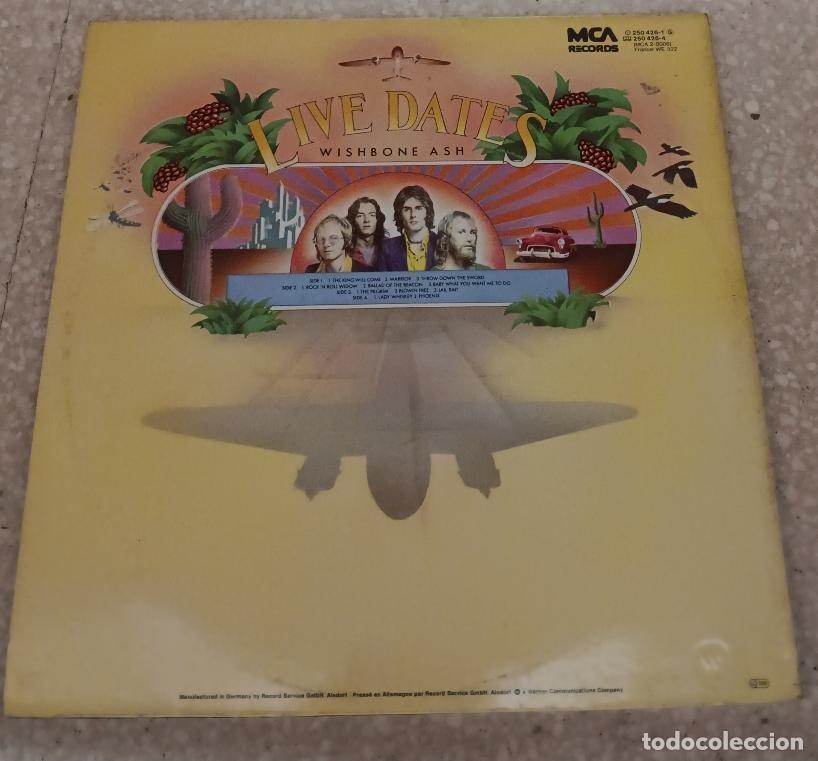 Discos de vinilo: WISHBONE ASH DOUBLE LIVE DATES - Foto 2