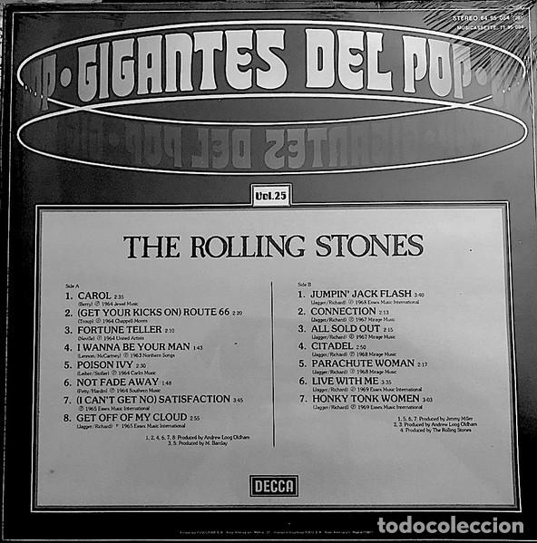 Discos de vinilo: ROLLING STONES GIGANTES DEL POP - Foto 2