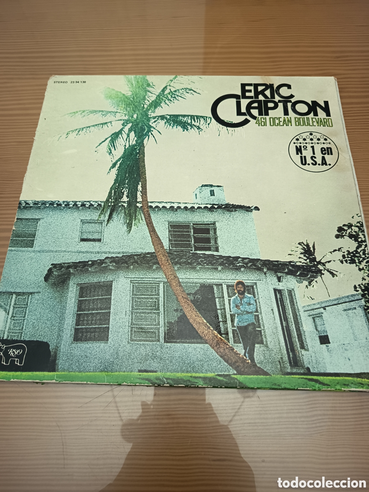 Discos de vinilo: Disco vinilo LP de Eric Clapton &rdquo; 461 Ocean Boulevard &rdquo; primera edici&oacute;n espa&ntilde;ola de 1974