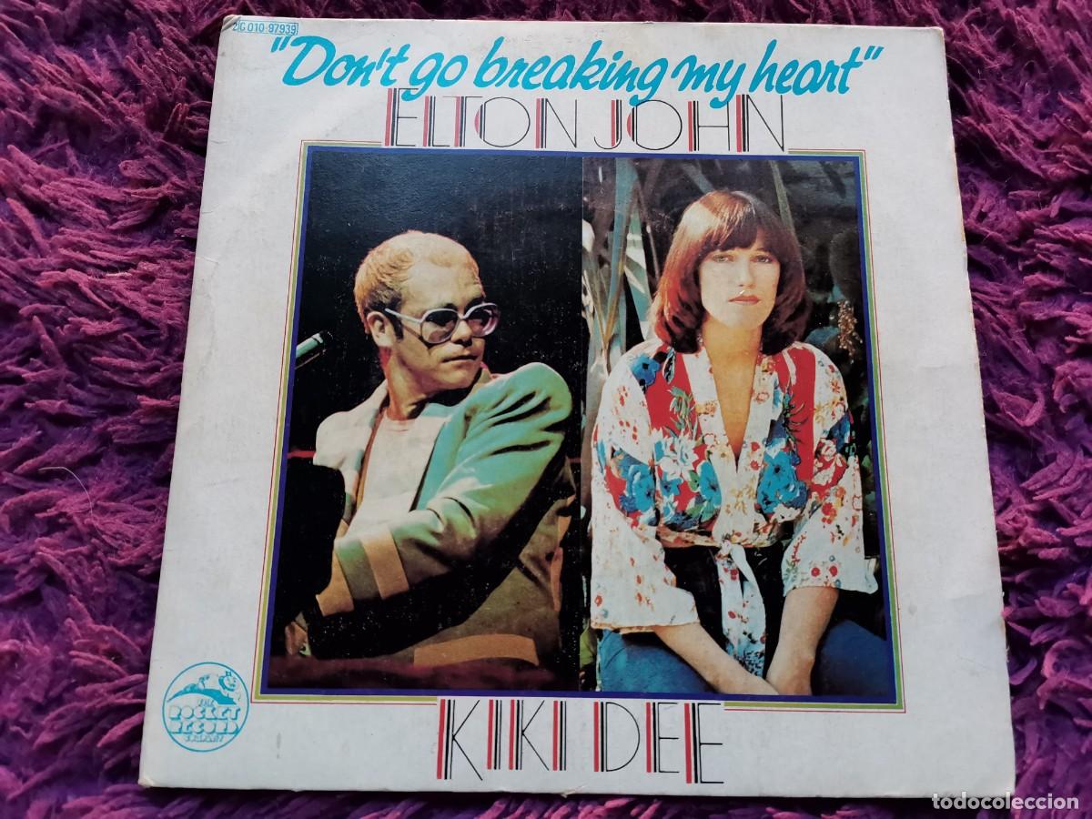 Discos de vinilo: Elton John, Kiki Dee &ndash; Don't Go Breaking My Heart Vinilo 7&rdquo; Single 1976 France 2C 010 - 97.939