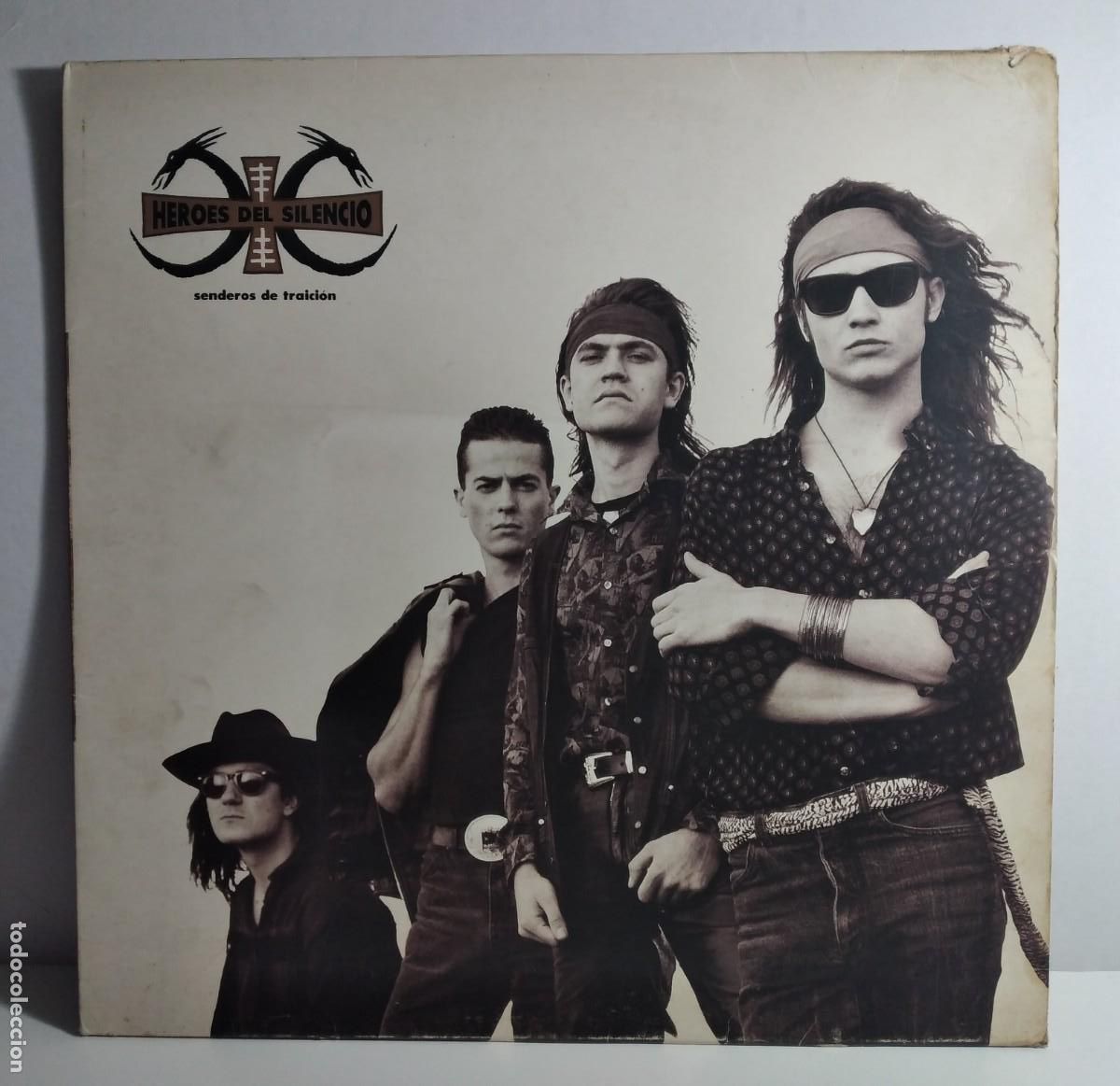 Discos de vinilo: Vinilo: H&eacute;roes Del Silencio &ndash; Senderos De Traici&oacute;n, 1990 (contiene el encarte)
