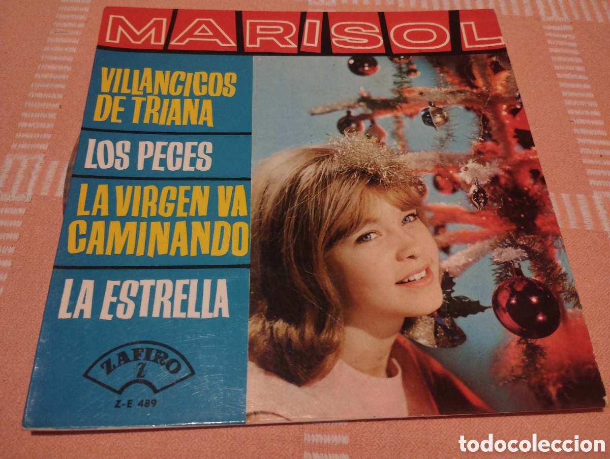 Discos de vinilo: Marisol Villancicos de Triana Zafiro disco de colores raro