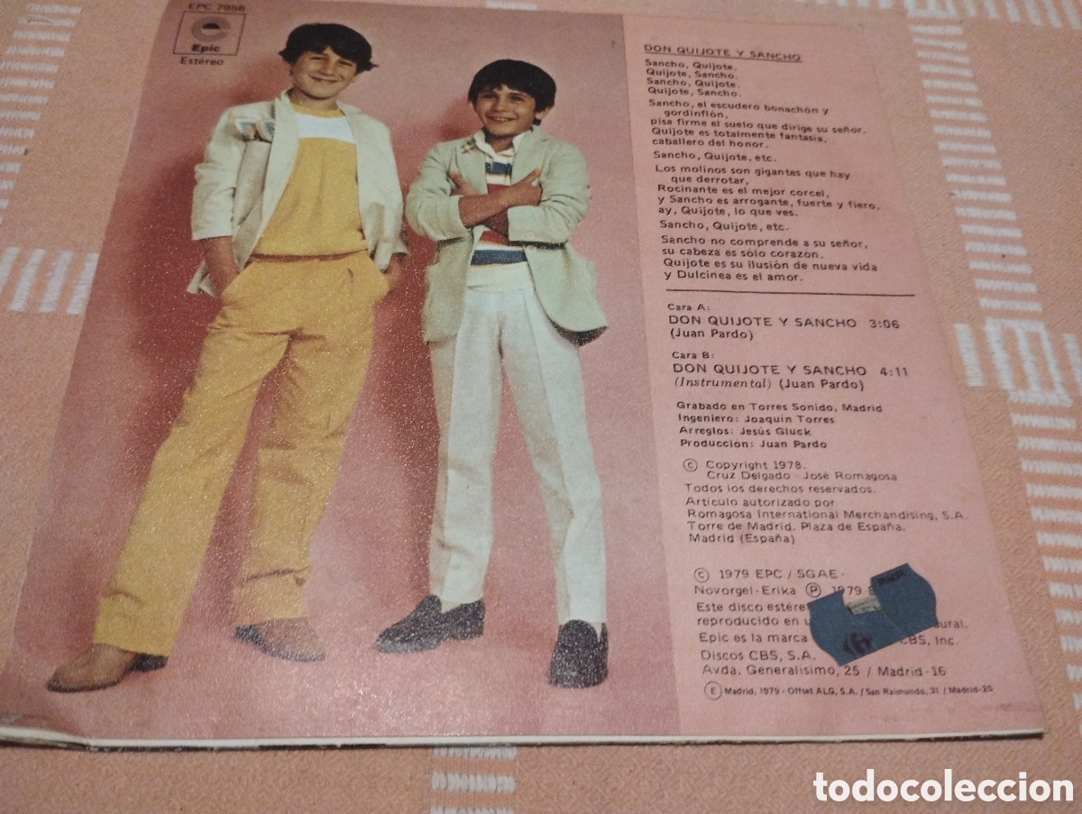 Discos de vinilo: Botones Don Quijote y Sancho - Foto 2