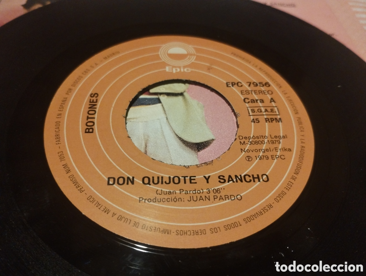 Discos de vinilo: Botones Don Quijote y Sancho - Foto 3