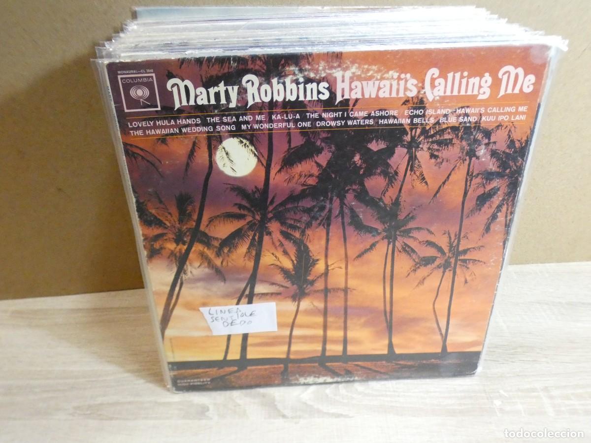 Discos de vinil: ARKANSAS1980 PACC782 VINILO DESTROZADISIMOA TU REISGO MARTY ROBBINS LINEA SENTIBLE DEDO