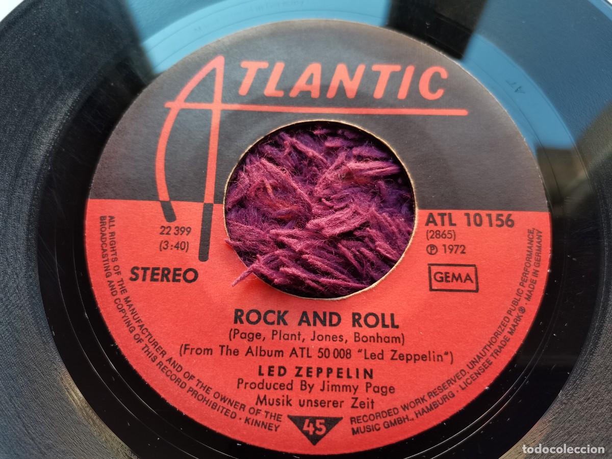 Discos de vinilo: Led Zeppelin &ndash; Rock And Roll Vinilo 7&rdquo; Single 1972 Germany ATL 10 156