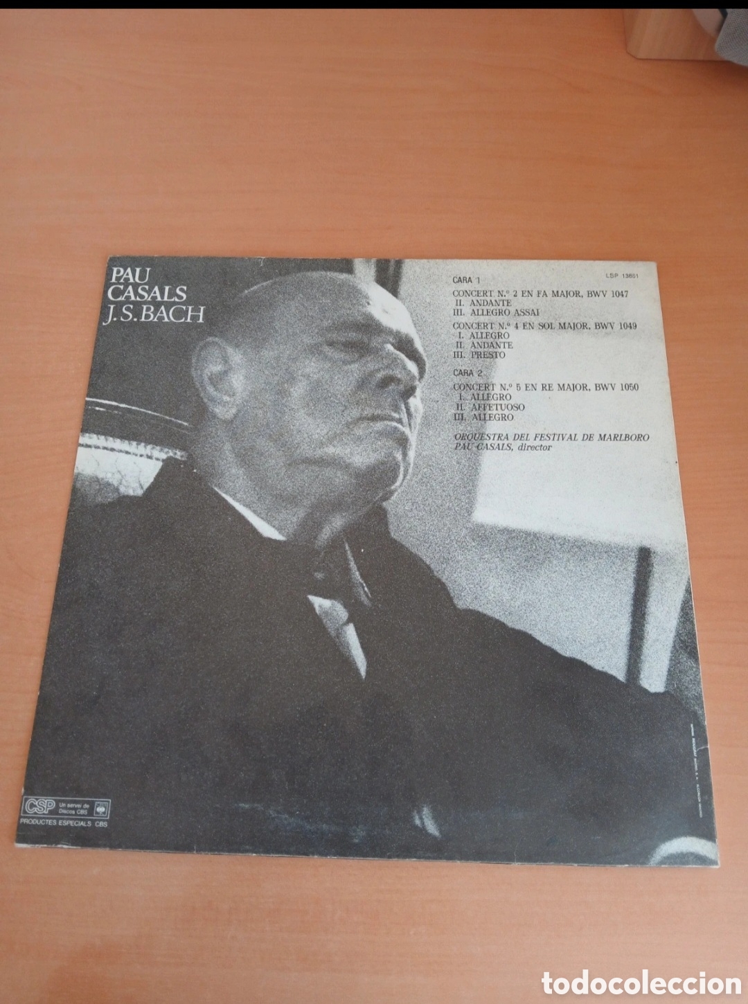 Discos de vinilo: Vinilo del maestro Pau Casals - Foto 2