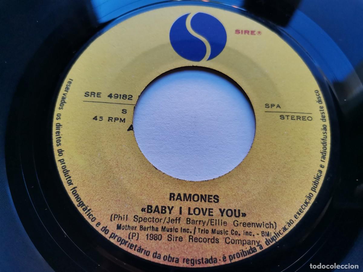 Discos de vinilo: Ramones &ndash; Baby I Love You Vinilo 7&rdquo; Single 1980 Portugal SRE 49182 NP