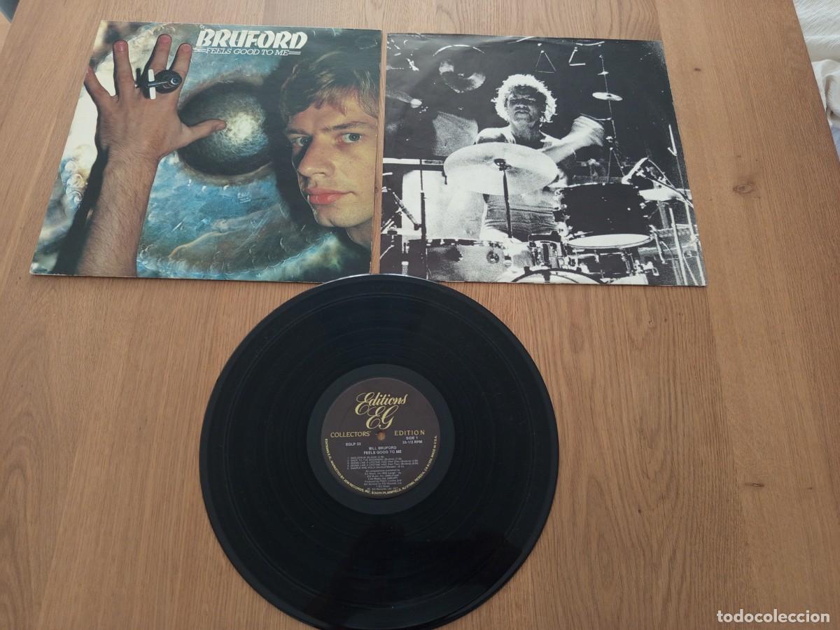 Discos de vinilo: JOYA LP ORIGINAL. BILL BRUFORD / FEELS GOOD TO ME / EDITIONS EG EGLP33 / A&Ntilde;O 1977 CANADA / COMPLETO