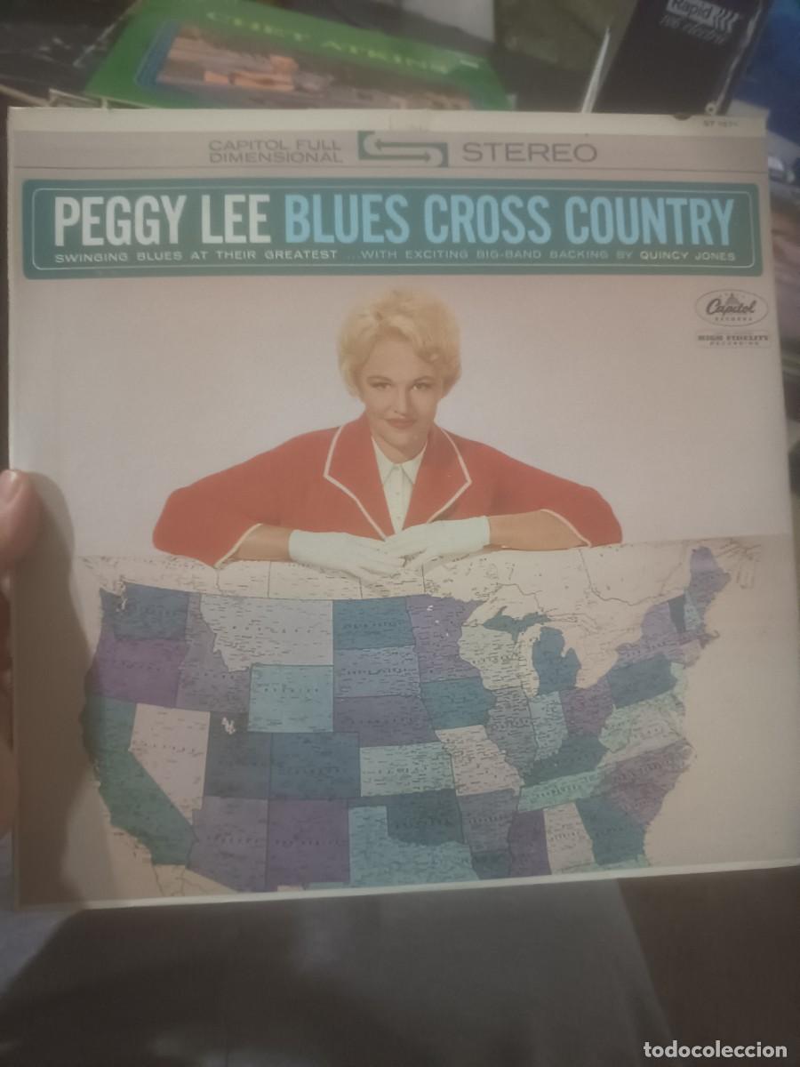Discos de vinilo: DISCO LP PEGGY LEE,( BLUES CROSS COUNTRY),USA