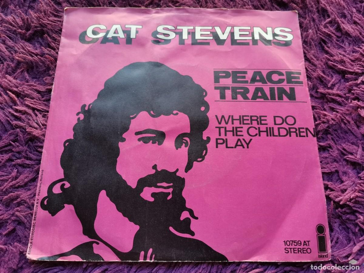 Discos de vinilo: Cat Stevens &ndash; Peace Train Vinilo 7&rdquo; Single 1971 Netherlands 10759 AT - Foto 2