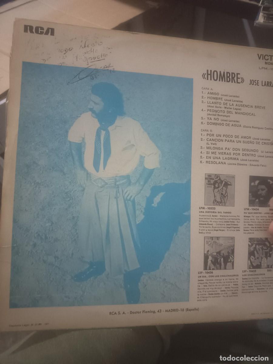 Discos de vinilo: DISCO LP JOSE LARRALDE HOMBRE - Foto 2