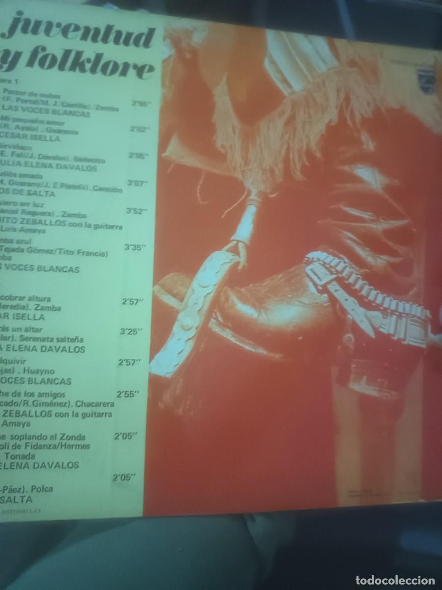 Discos de vinilo: DISCO LP JUVENTUD Y FOLKLORE - Foto 2