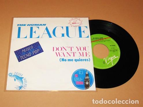 Dischi in vinile: THE HUMAN LEAGUE - DON'T YOU WANT ME - SINGLE - 1982 - SPAIN - RARE CON PORTADA DE CART&Oacute;N