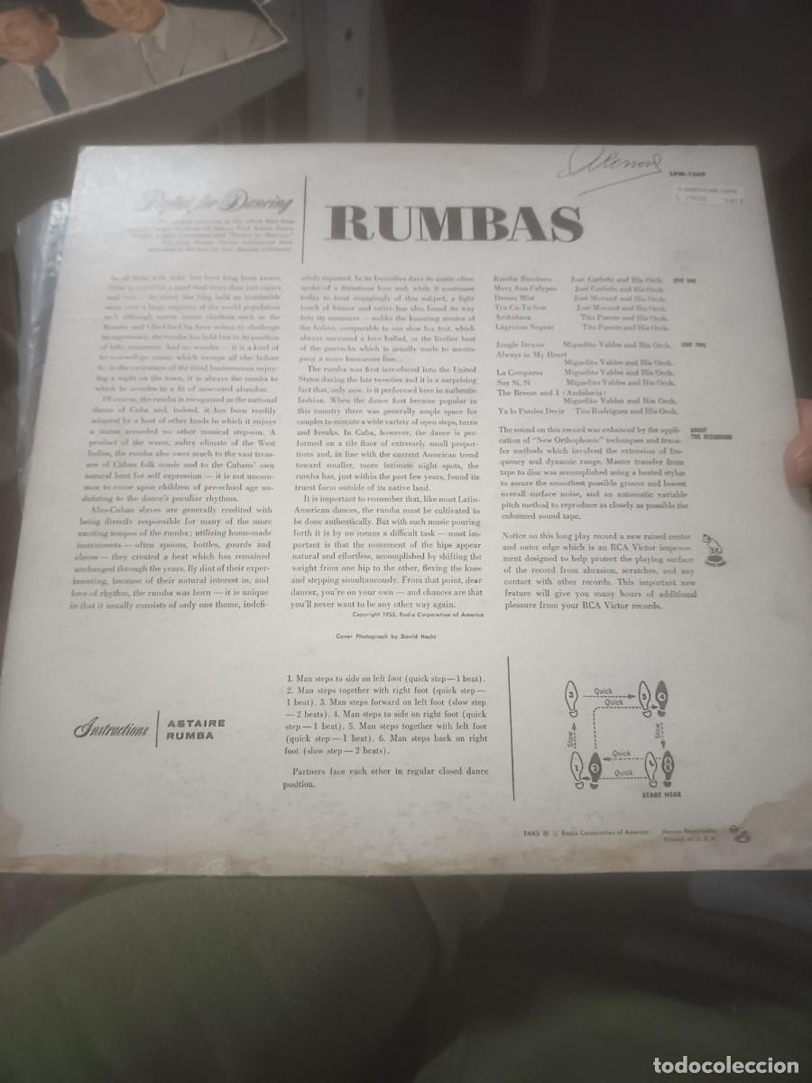 Discos de vinilo: DISCO LP RUMBAS,( perfect for dancing)USA - Foto 2