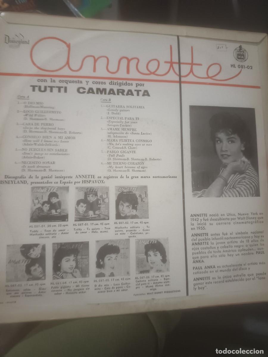 Discos de vinilo: DISCO LP ANNETTE,( rock) - Foto 2