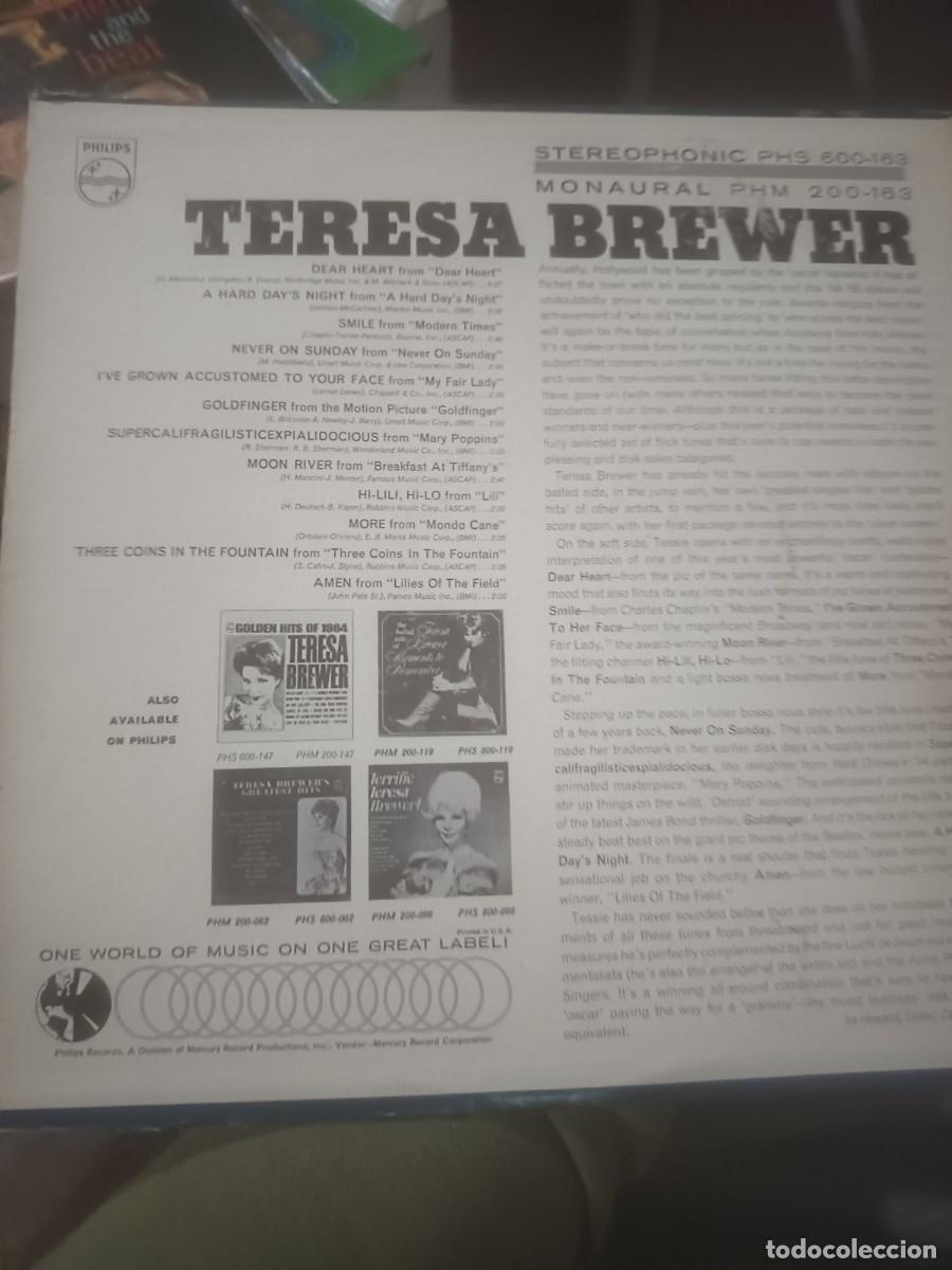 Discos de vinilo: DiSCO LP TERESA BREWER - Foto 2
