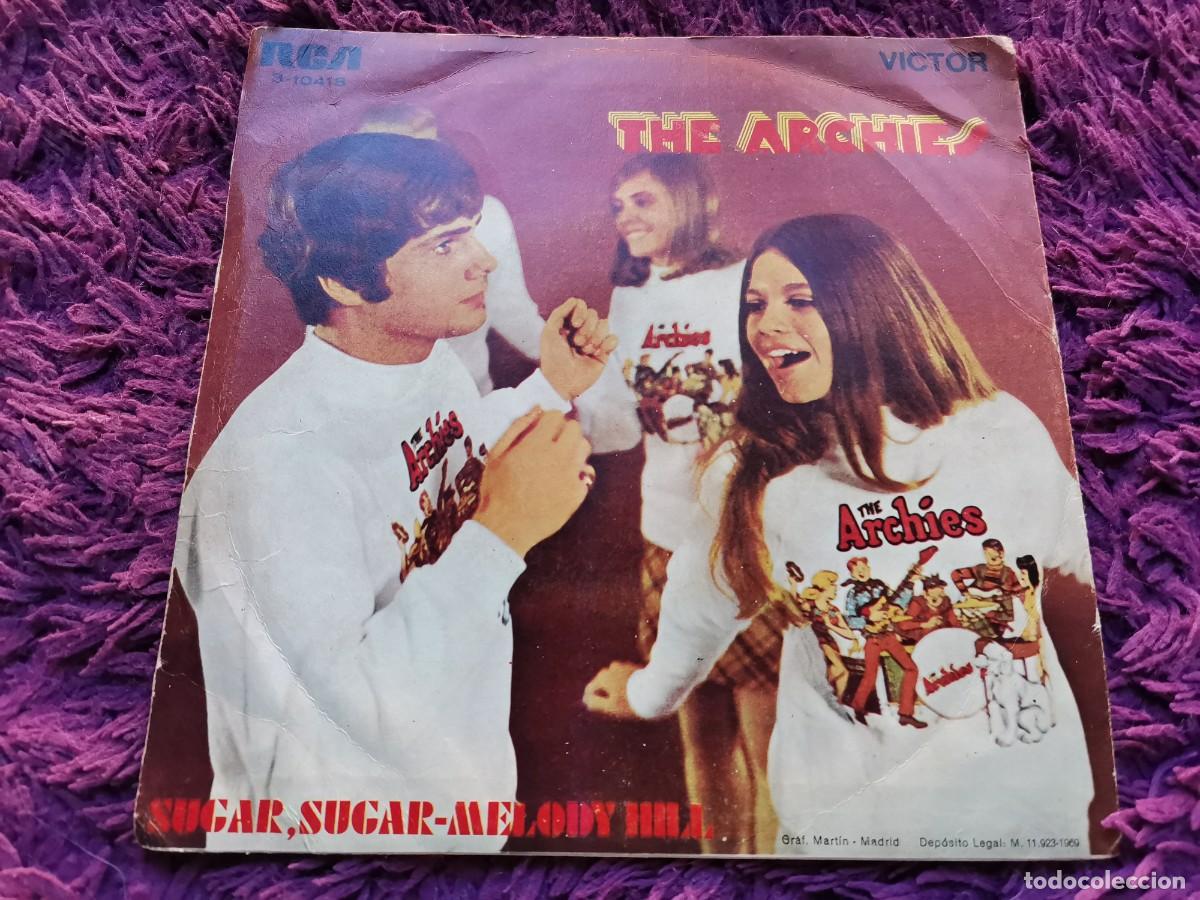 Discos de vinilo: The Archies &ndash; Sugar, Sugar Vinilo 7&rdquo; Single 1969 Spain 3-10418