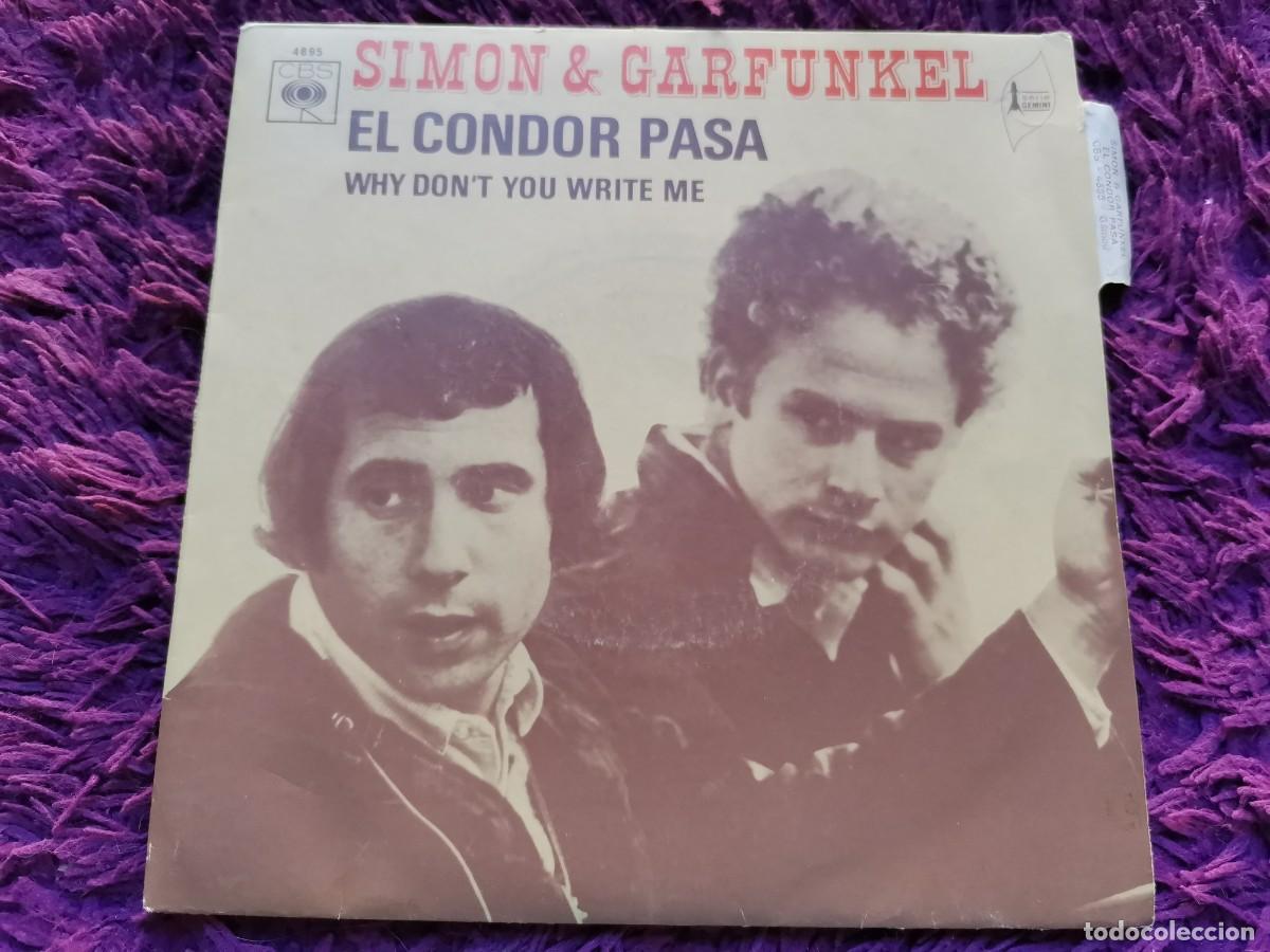 Discos de vinilo: Simon & Garfunkel &ndash; El Condor Pasa Vinilo 7&rdquo; Single 1970 France 4895