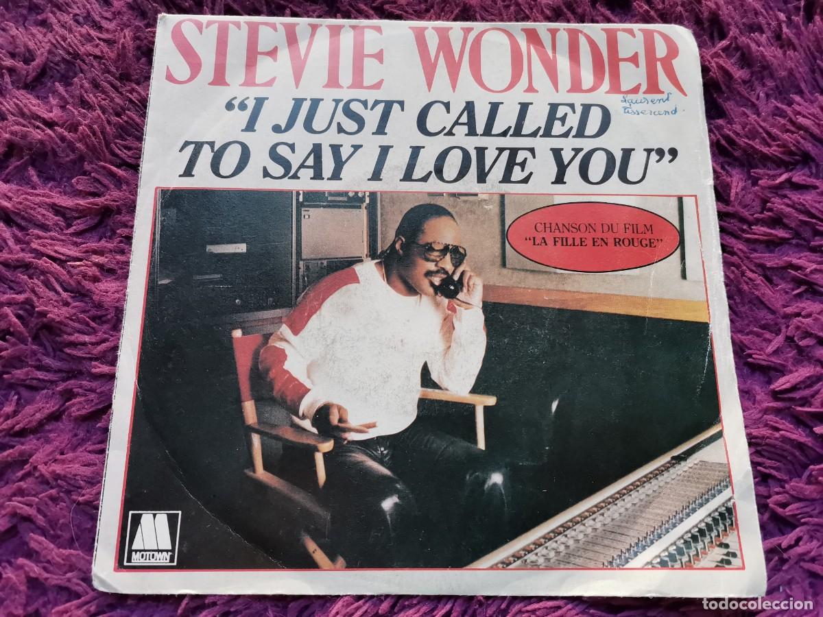 Discos de vinilo: Stevie Wonder &ndash; I Just Called To Say I Love You Vinilo 7&rdquo; Single 1984 France ZB 61451