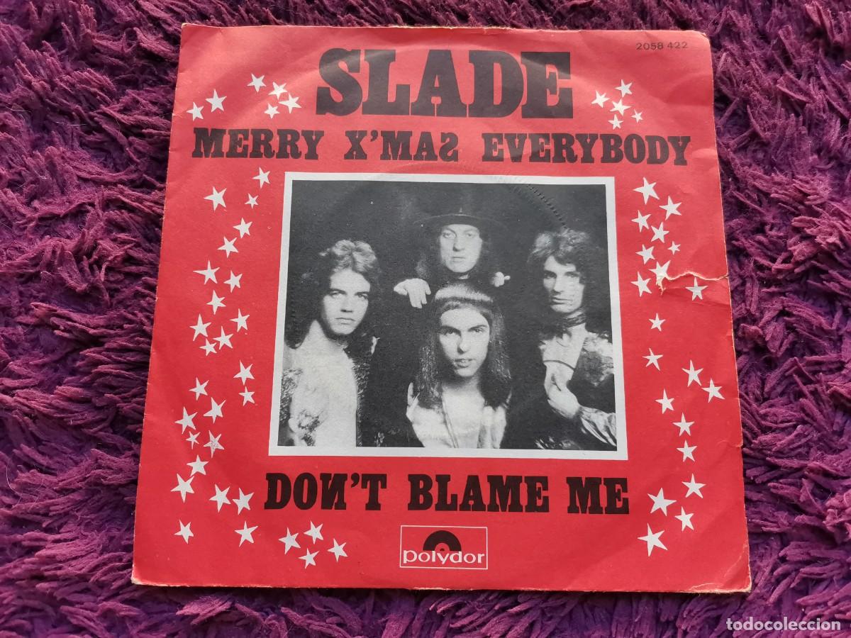 Discos de vinilo: Slade &ndash; Merry Xmas Everybody Vinilo 7&rdquo; Single 1973 France 2058 422