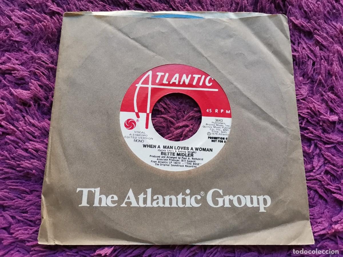 Discos de vinilo: Bette Midler &ndash; When A Man Loves A Woman Vinilo 7&rdquo; Single 1979 US 3643 PROMO