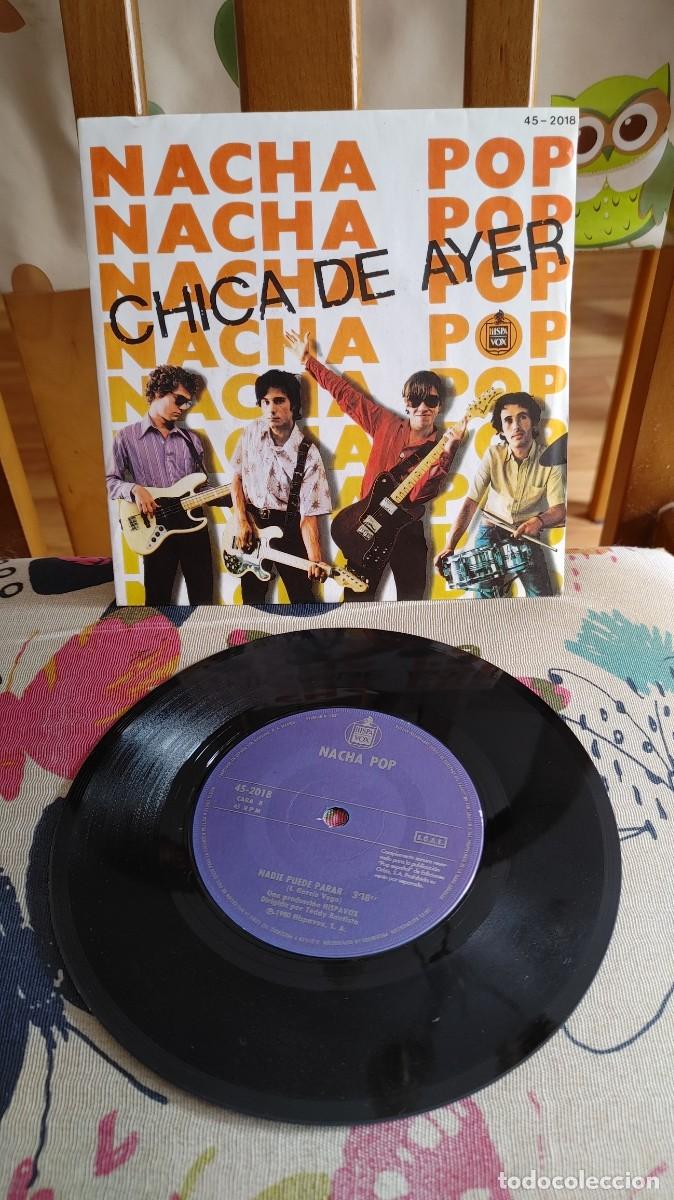 Discos de vinilo: NACHA POP-SINGLE CHICA DE AYER-BUEN ESTADO - Foto 1