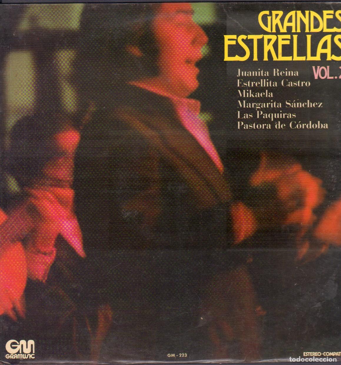Disques de vinyle: GRANDES ESTRELLAS VOL. 2 - JUANITA REINA, MIKAELA, LAS PAQUIRAS.../ LP GM 1973 RF-26975