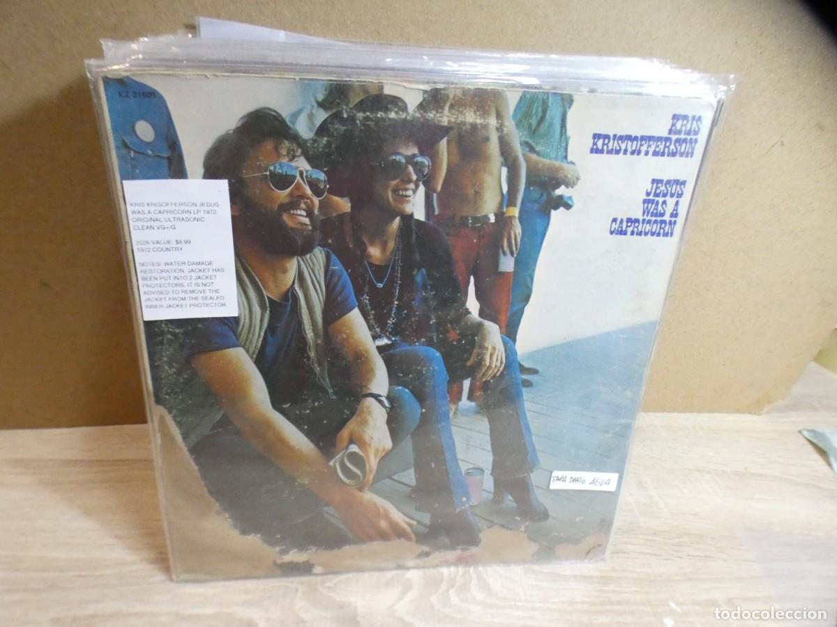 Discos de vinilo: ARKANSAS1980 CAJJ796 VINILO BUEN ESTADO KRIS KRISTOFFERSON TAPA DA&Ntilde;O AGUA