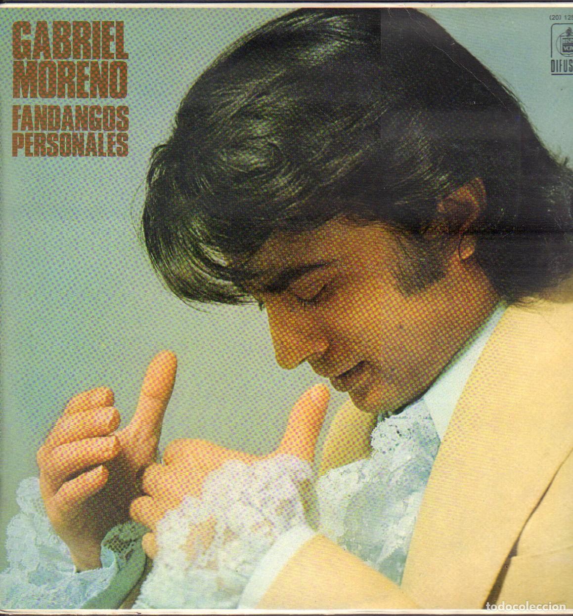 Discos de vinilo: GABRIEL MORENO - FANDANGOS PERSONALES / ME DIJERON, CABALLO BAYO.../ LP HISPAVOX 1983 RF-26999