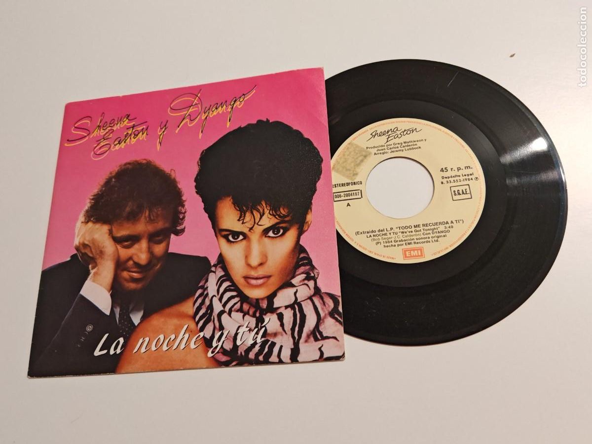 Discos de vinilo: SHEENA EASTON & DYANGO La noche y tu CANTADO EN ESPA&Ntilde;OL 7&rdquo; SINGLE VINILO 1984 ESPA&Ntilde;A 2 TEMAS