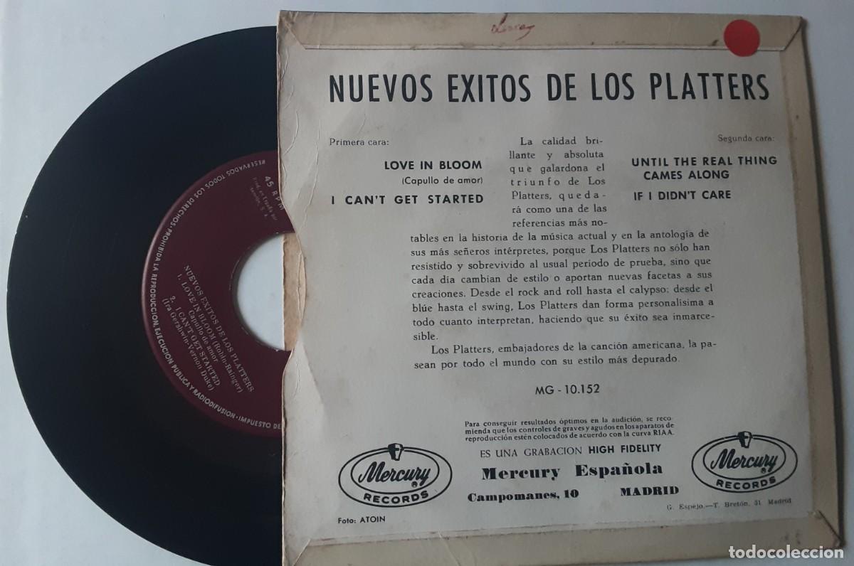Discos de vinilo: Ep NUEVOS &Eacute;XITOS DE LOS PLATTERS, Love in Bloom. I cant get started +2 - Foto 2