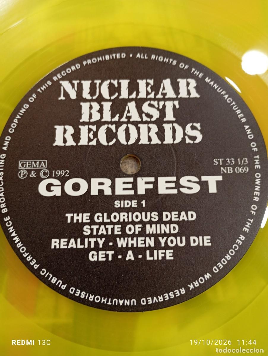 Discos de vinilo: Lp - Gorefest &lrm;&ndash; False - Edicion Germana original 1992 - Vinilo Amarillo - Nuclear Blast - Foto 7