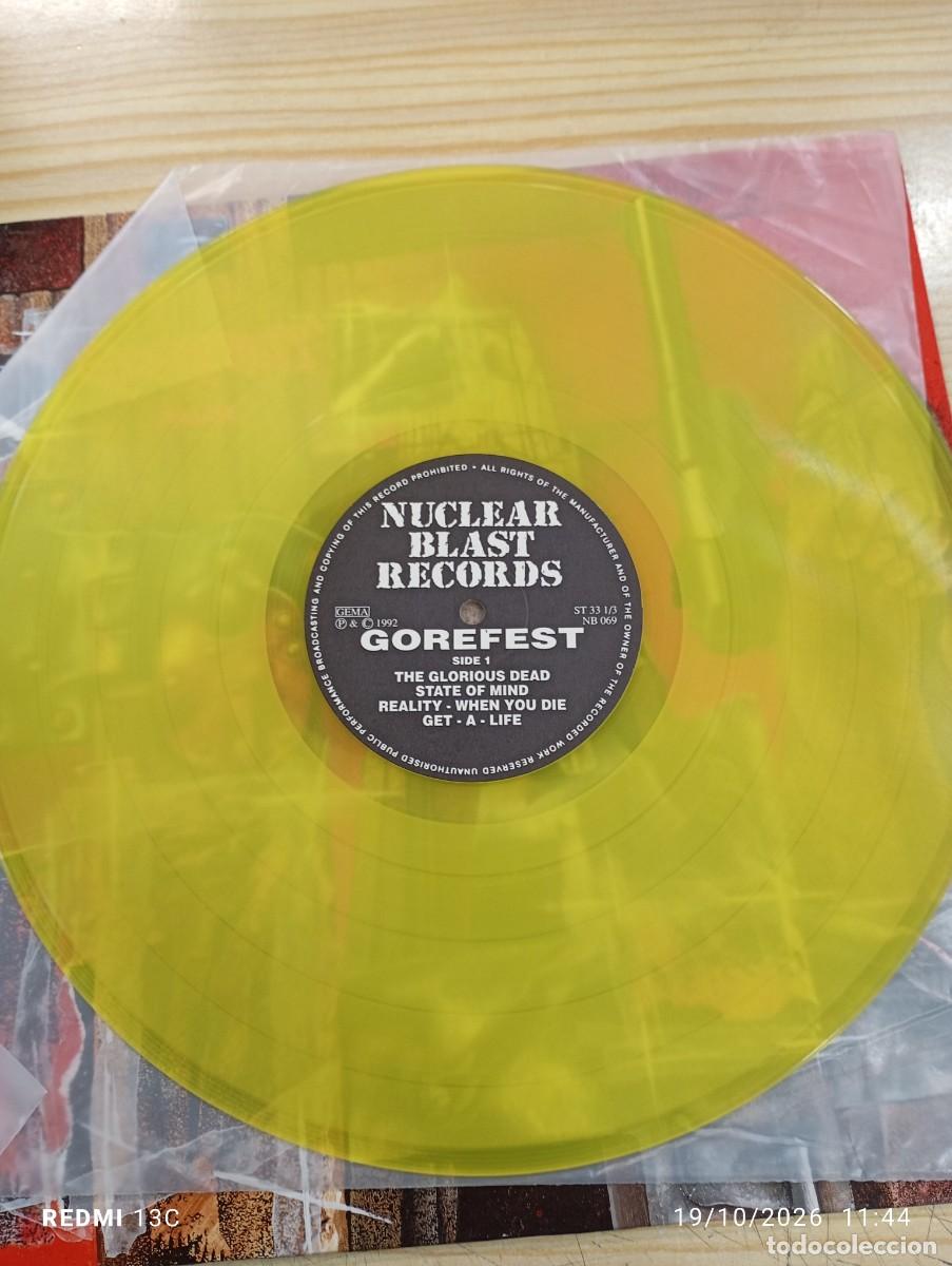 Discos de vinilo: Lp - Gorefest &lrm;&ndash; False - Edicion Germana original 1992 - Vinilo Amarillo - Nuclear Blast - Foto 8