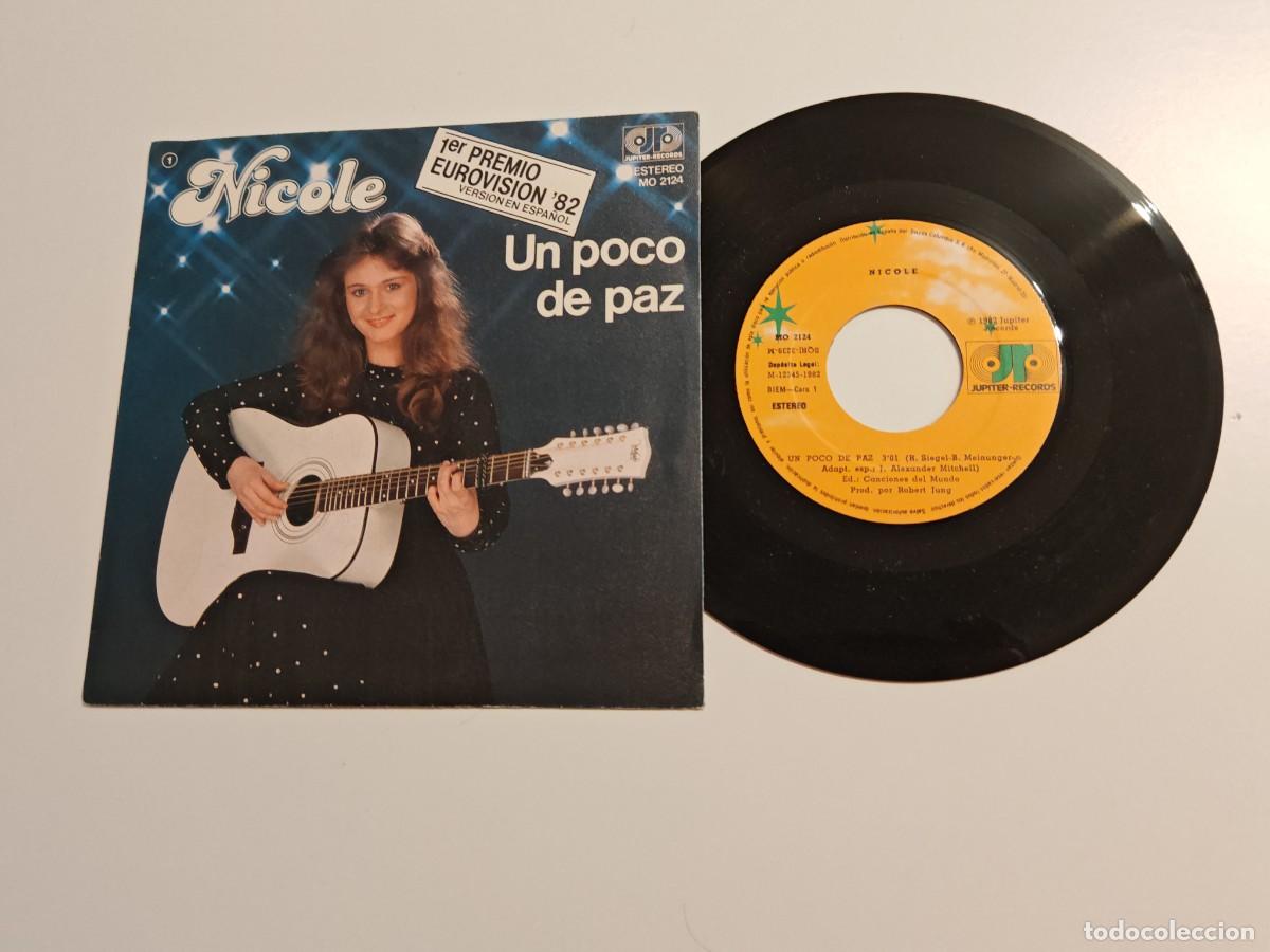 Discos de vinilo: NICOLE Un poco de paz EUROVISION ALEMANIA 1982 CANTA EN ESPA&Ntilde;OL SINGLE VINILO 1982 ESPA&Ntilde;A RARO