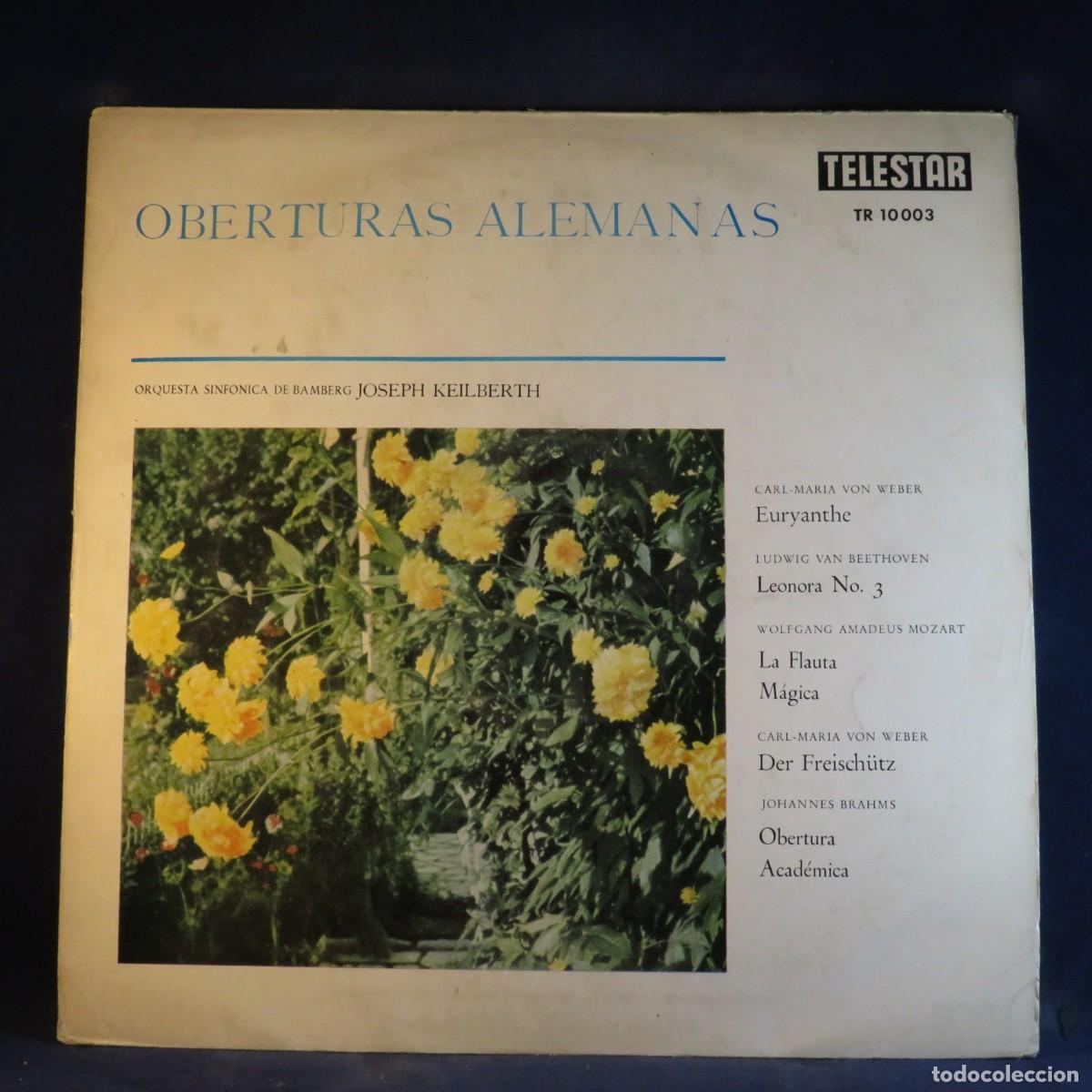 Discos de vinilo: VON WEBER. BEETHOVEN, MOZART, BRAHMS / KEILBERTH, SINF&Oacute;NICA BAMBERG - OBERTURAS ALEMANAS - LP