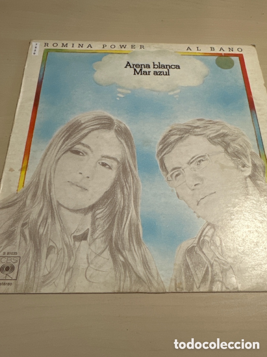 Discos de vinilo: VIN7520 Romina power al bano arena blanca mar azul vinilo segunda mano