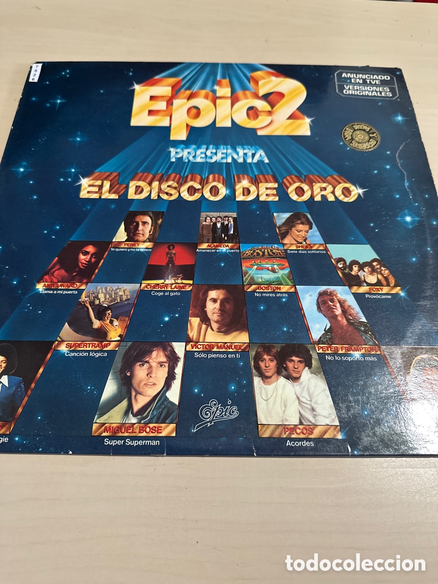 Discos de vinilo: VIN7526 epic 2 presenta el disco de oro vinilo segunda mano