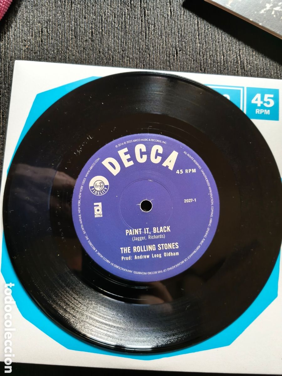 Discos de vinilo: The Rolling Stones,: Paint It, Black/Long Long While 7&rdquo; 2024 - Foto 6